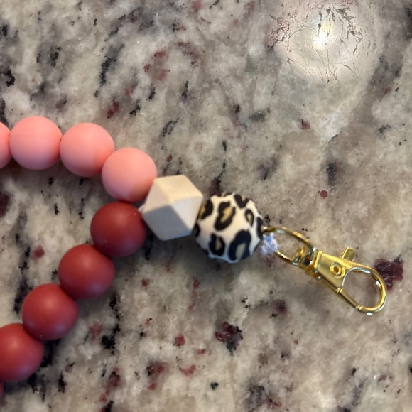 Silicone Bead Keychain - Picture 2 of 2